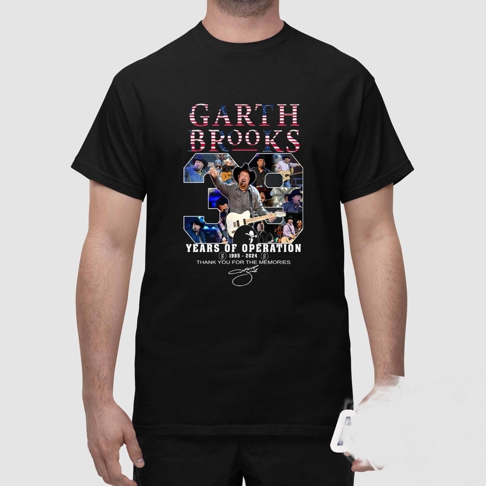 Garth Brooks 39 Years Of Operation 1985-2024 Thank You For The Memories Shirt